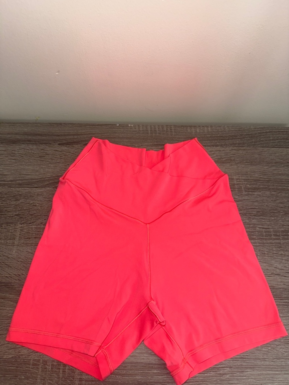 aerie High-Waist Bike Shorts - Bright Coral